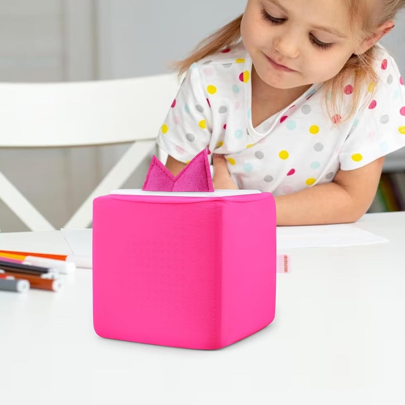 Annmore Cover for Toniebox, with Felt Cushion for Tonies Ears, Dustproof, Pink - Image 5